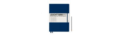 LEUCHTTURM1917 Notebook (A4+) Master Slim Hardcover Ruled Navy Blue