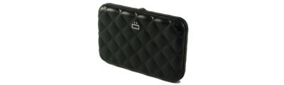 Ögon Quilted Button Card Case Black