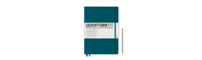 LEUCHTTURM1917 Notebook (A4+) Master Slim Hardcover Ruled Pacific Green