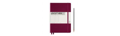 LEUCHTTURM1917 Notebook (A5) Medium Hardcover Dotted Port Red